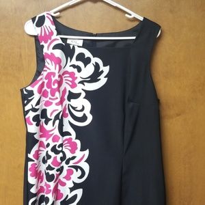 Alyx Black and Floral Sheath Dress
